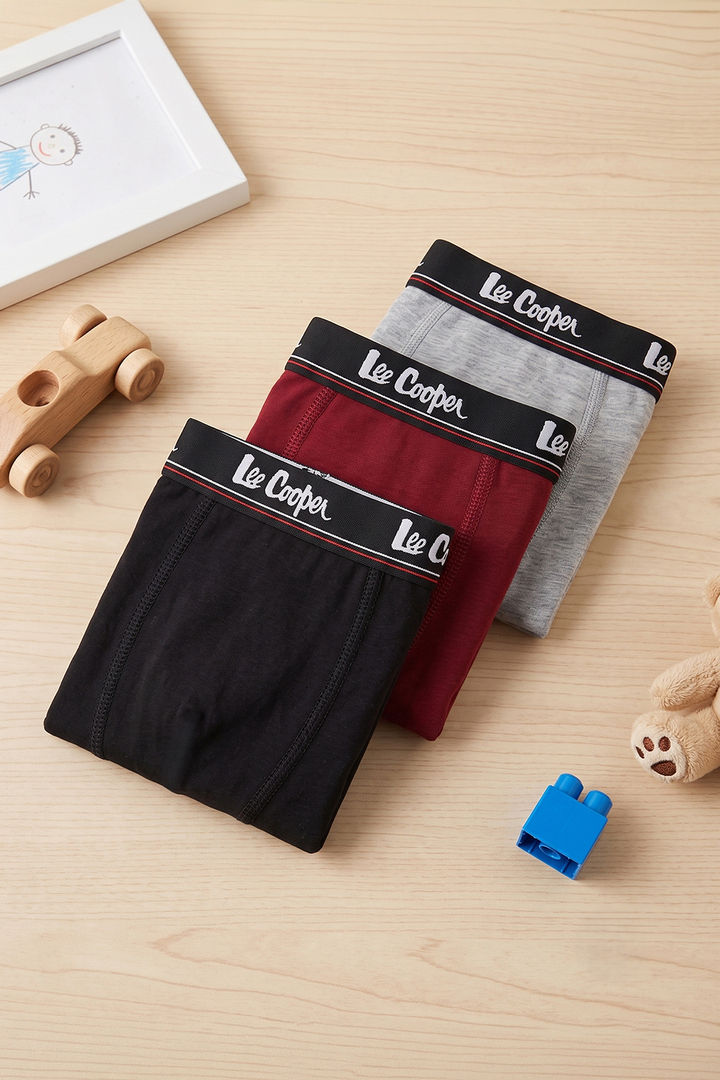 Lee Cooper Boys Solid Trunks (Pack of 3) - Multicolor — image 14